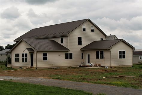 house with burnished slate metal roof|burnished slate crinkle metal roof.